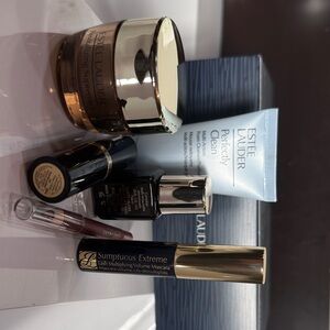 Estee Lauder Skincare and Makeup Collection - Gold, Black, and Blue